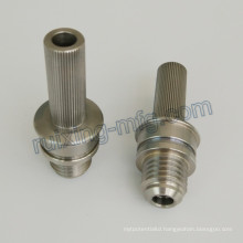 Knurling Stainless Steel Part with CNC Turning CNC Lathe CNC Machining